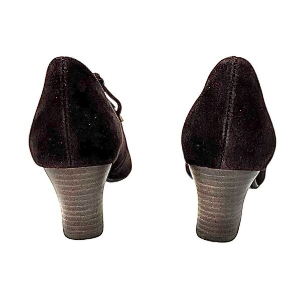 J. RENEE Ellam Brown Suede- Leather Women’s Granny Loafer Size 9 Medium New - Picture 6 of 8